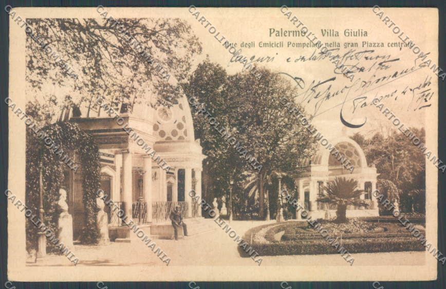 Palermo Città Villa Giulia cartolina ZT7610 – fronte
