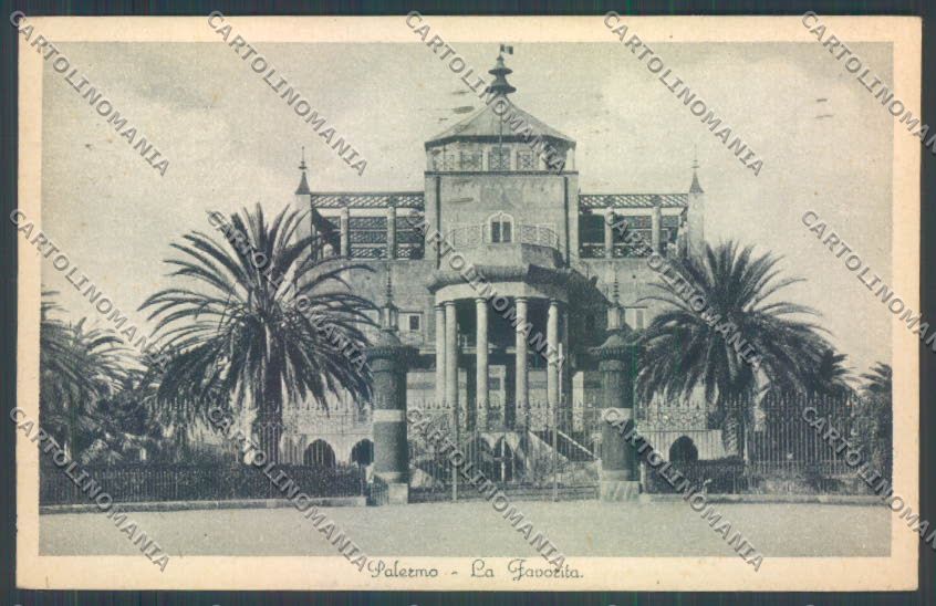 Palermo Città La Favorita cartolina ZT7613 – fronte