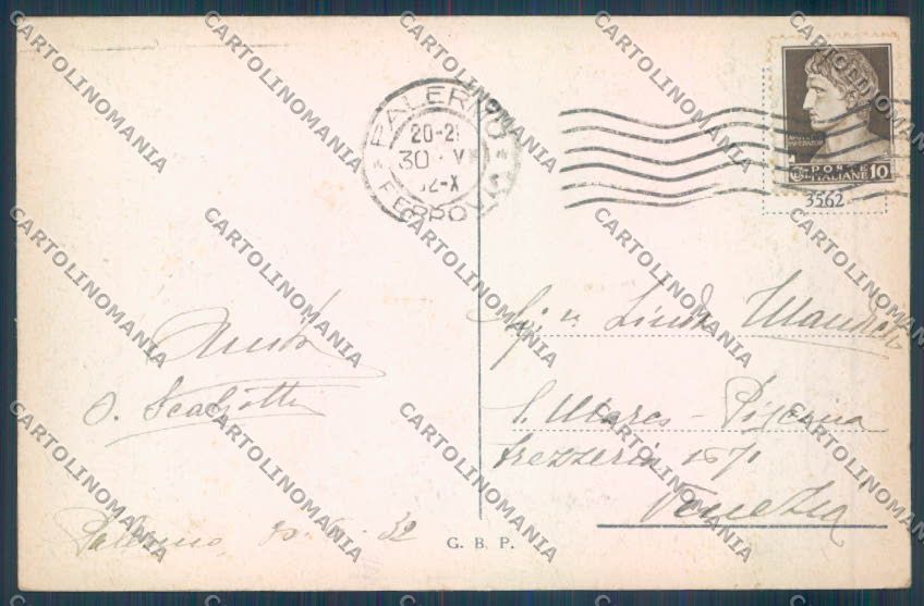 Palermo Città La Favorita cartolina ZT7613 – retro