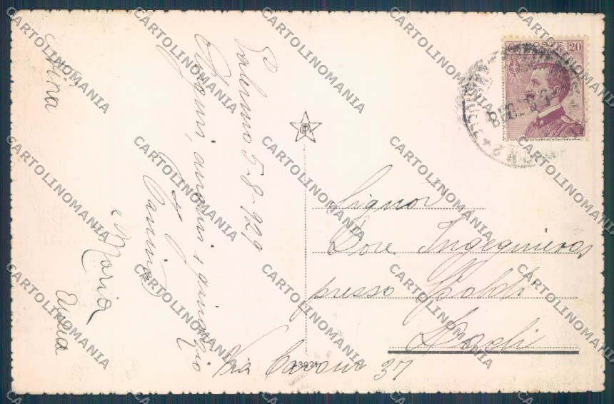 Palermo Città La Favorita cartolina ZT7617 – retro