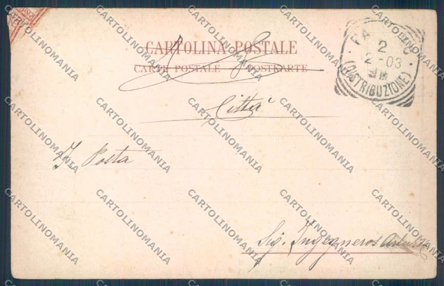 Palermo Città La Favorita cartolina ZT7621 – retro