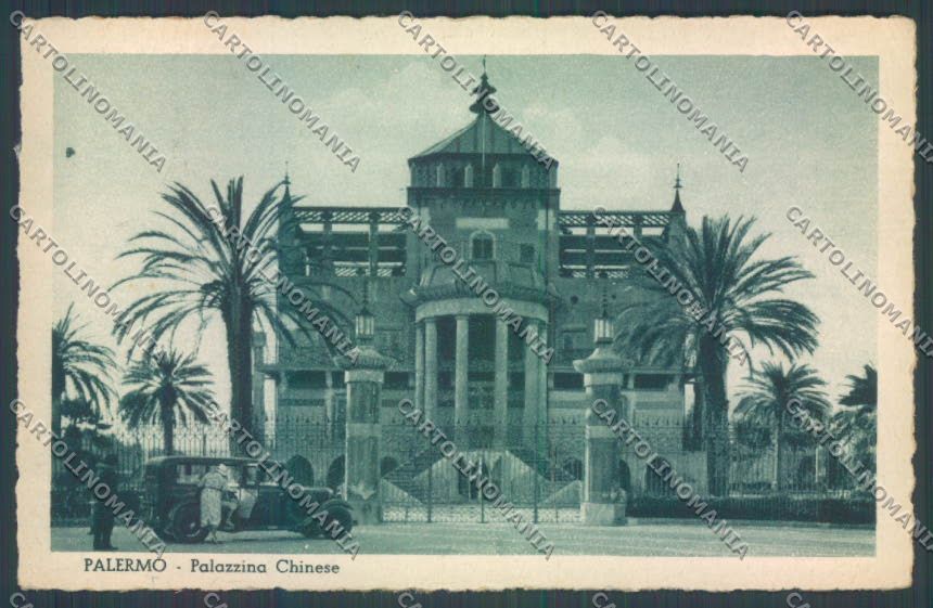 Palermo Città La Favorita Auto cartolina ZT7623 – fronte