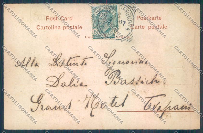 Palermo Città La Favorita cartolina ZT7626 – retro