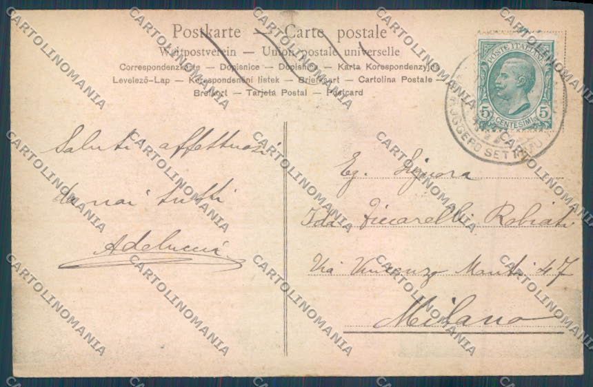 Palermo Città La Favorita cartolina ZT7628 – retro