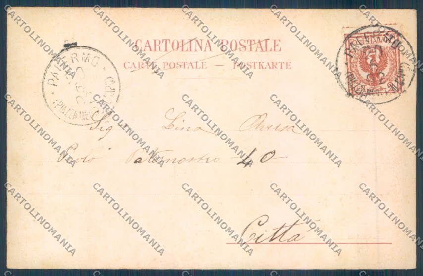 Palermo Città Foro Italico cartolina ZT7642 – retro