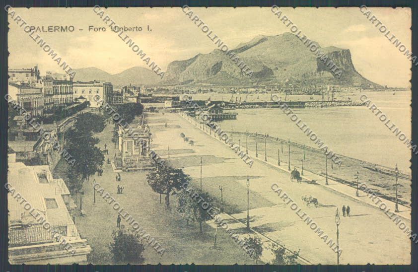 Palermo Città Monte Pellegrino PIEGA cartolina ZT7645 – fronte