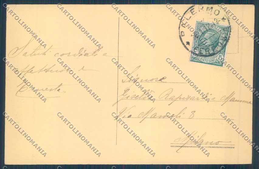 Palermo Città Monte Pellegrino cartolina ZT7649 – retro