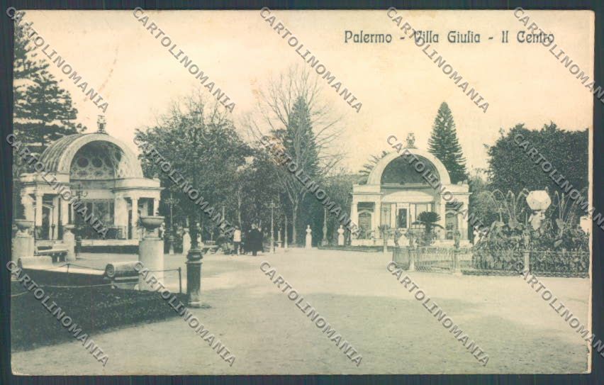 Palermo Città Villa Giulia cartolina ZT7661 – fronte