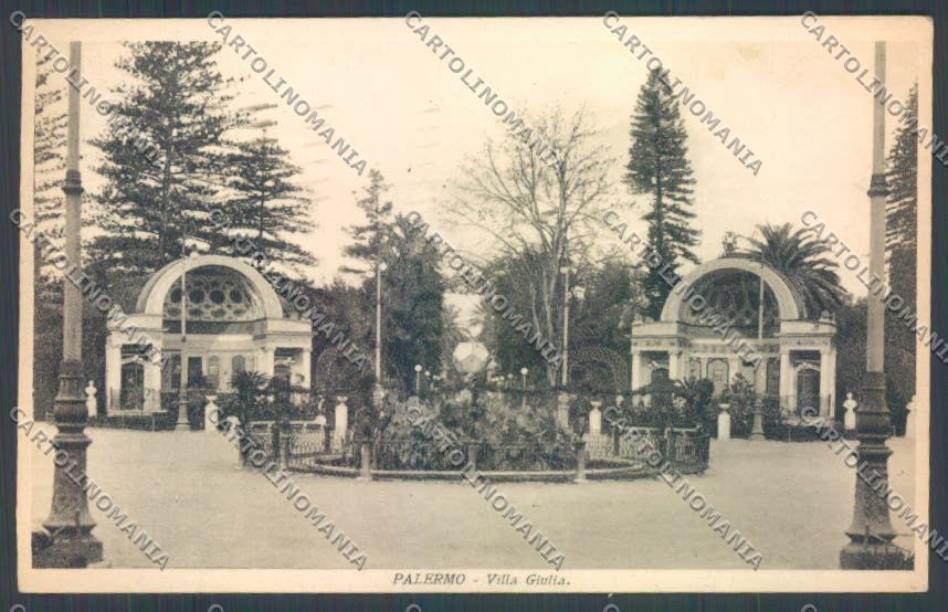 Palermo Città Villa Giulia cartolina ZT7662 – fronte