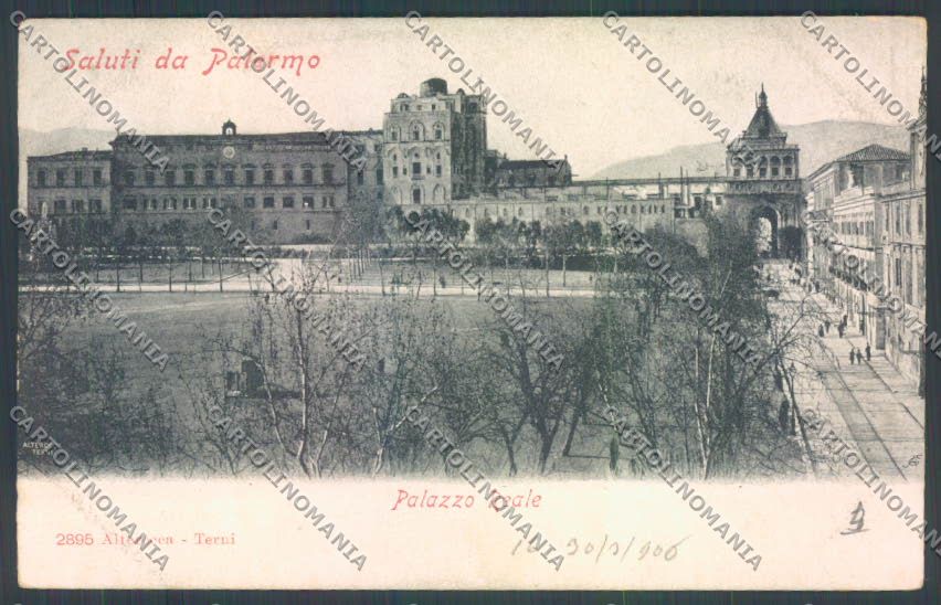 Palermo Città Palazzo Reale Alterocca cartolina ZT7667 – fronte