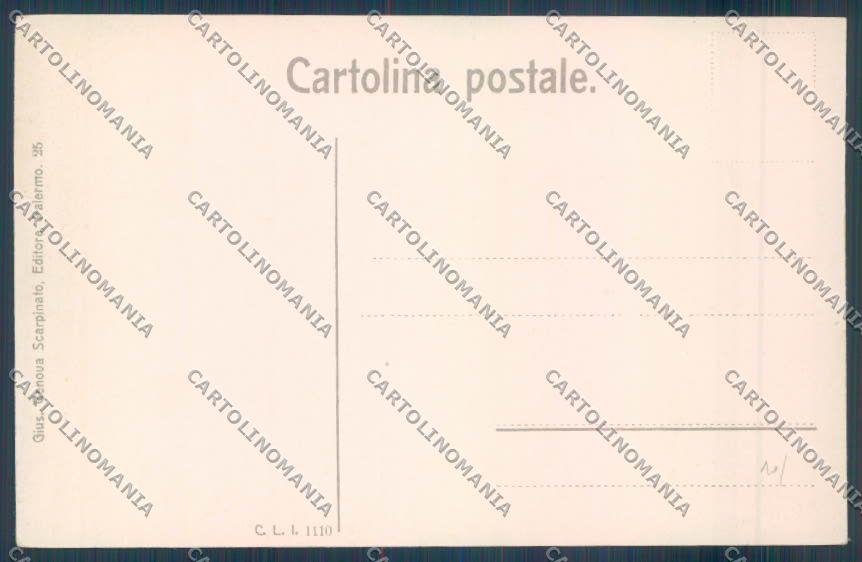 Palermo Città Quattro Cantoni cartolina ZT7673 – retro