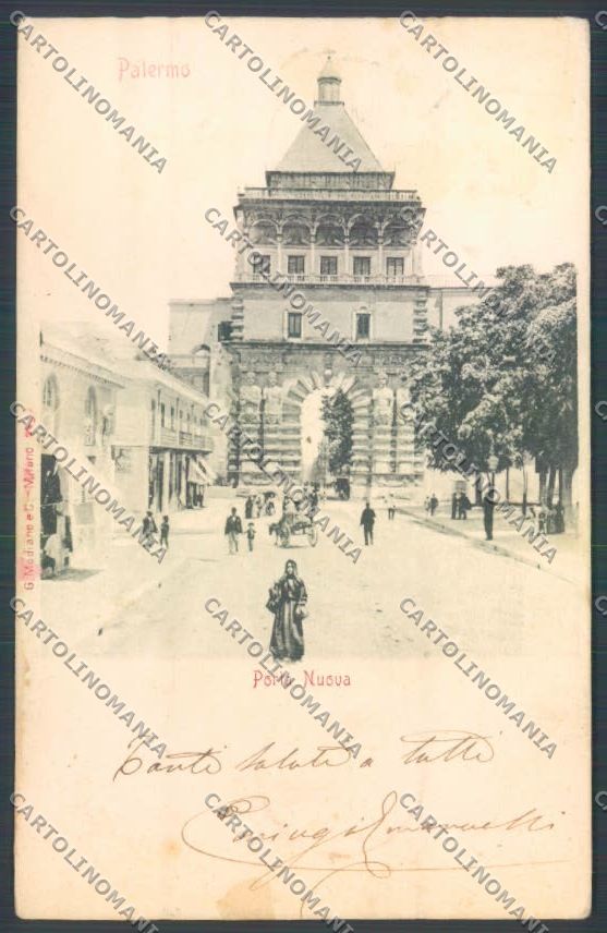 Palermo Città Porta Nuova cartolina ZT7681 – fronte