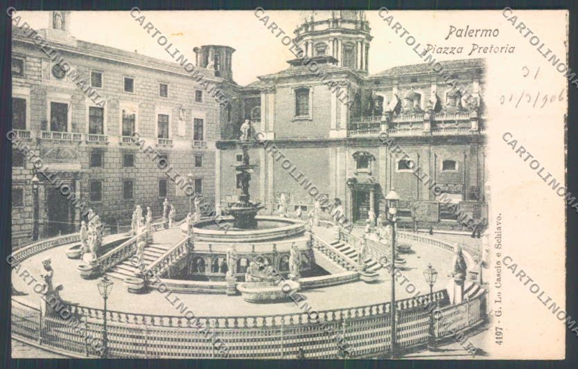 Palermo Città Piazza Pretoria cartolina ZT7683 – fronte