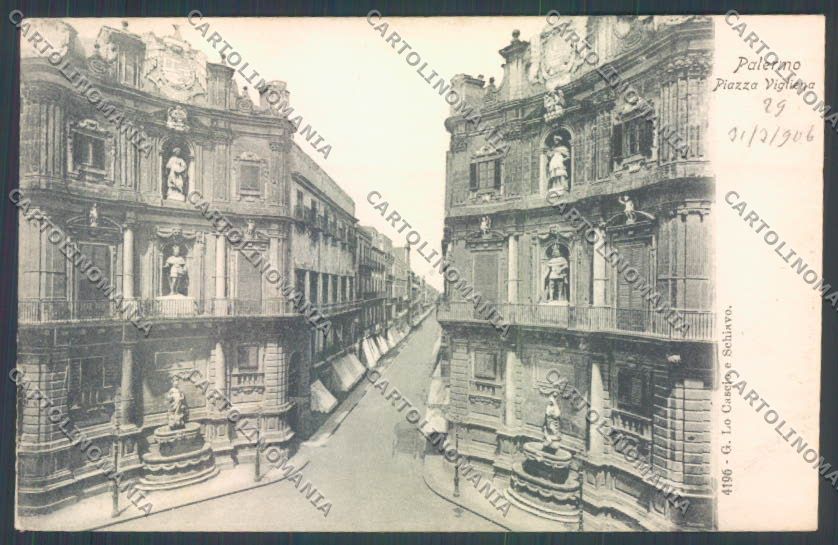 Palermo Città Piazza Vigliena cartolina ZT7684 – fronte