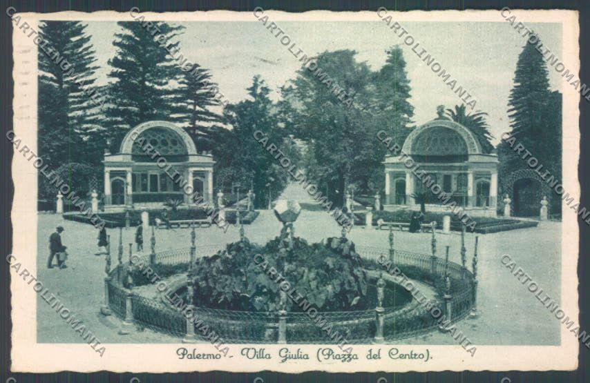 Palermo Città Villa Giulia cartolina ZT7689 – fronte