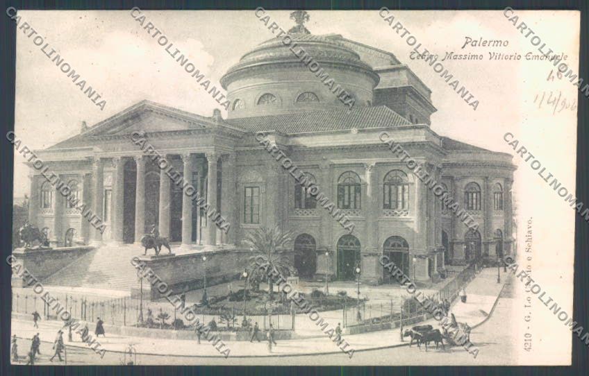 Palermo Città Teatro Massimo cartolina ZT7694 – fronte