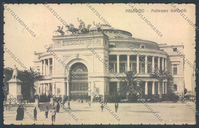 Palermo Città Politeama Garibaldi cartolina ZT7700 – fronte