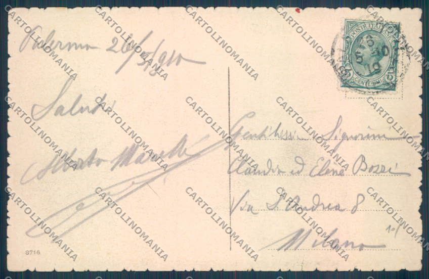 Palermo Città Politeama Garibaldi cartolina ZT7700 – retro
