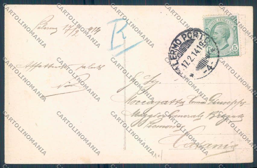 Palermo Città Monte Pellegrino Alterocca cartolina ZT7704 – retro