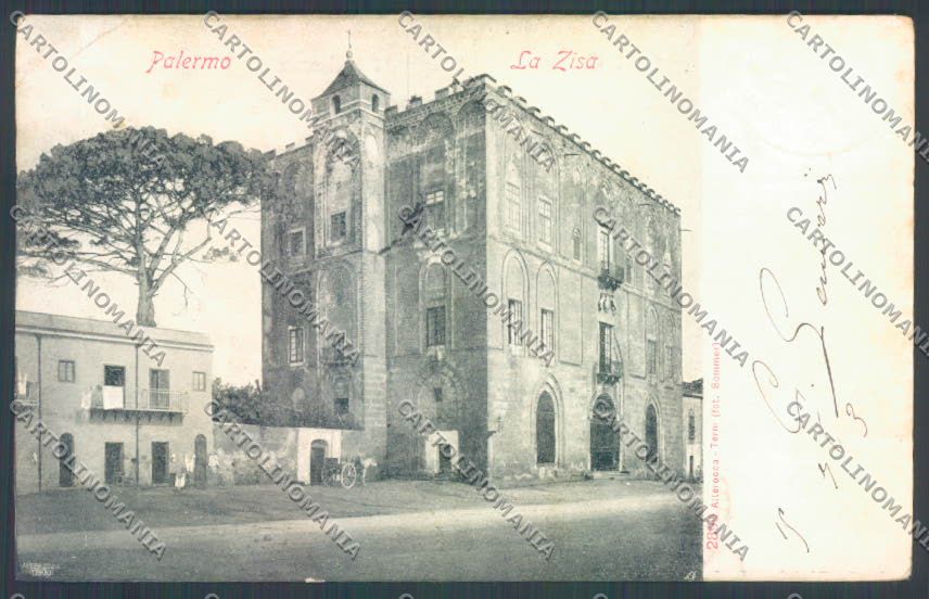 Palermo Città La Zisa Alterocca PIEGHINA cartolina ZT7705 – fronte