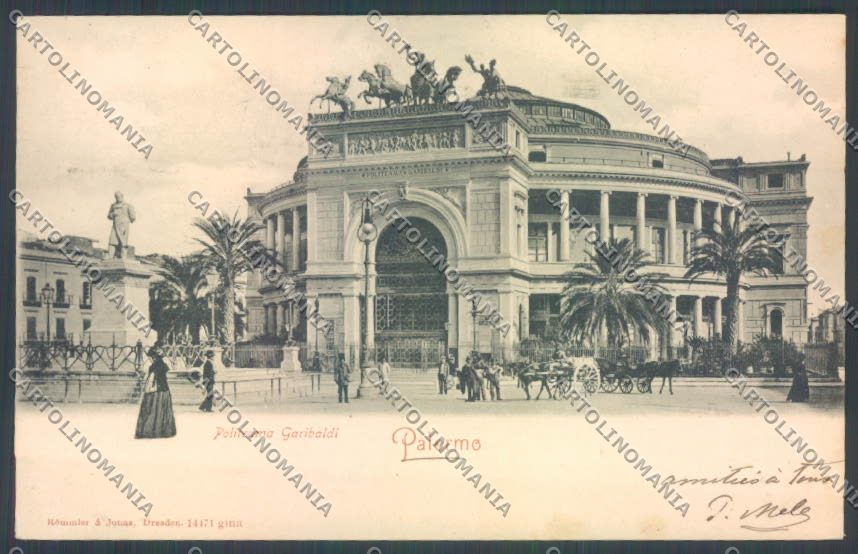 Palermo Città Politeama cartolina ZT7706 – fronte