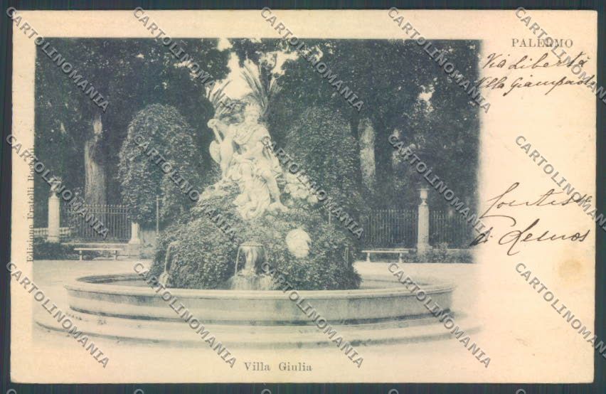 Palermo Città Villa Giulia cartolina ZT7713 – fronte
