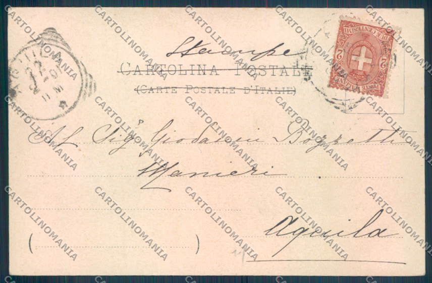 Palermo Città Villa Giulia cartolina ZT7713 – retro