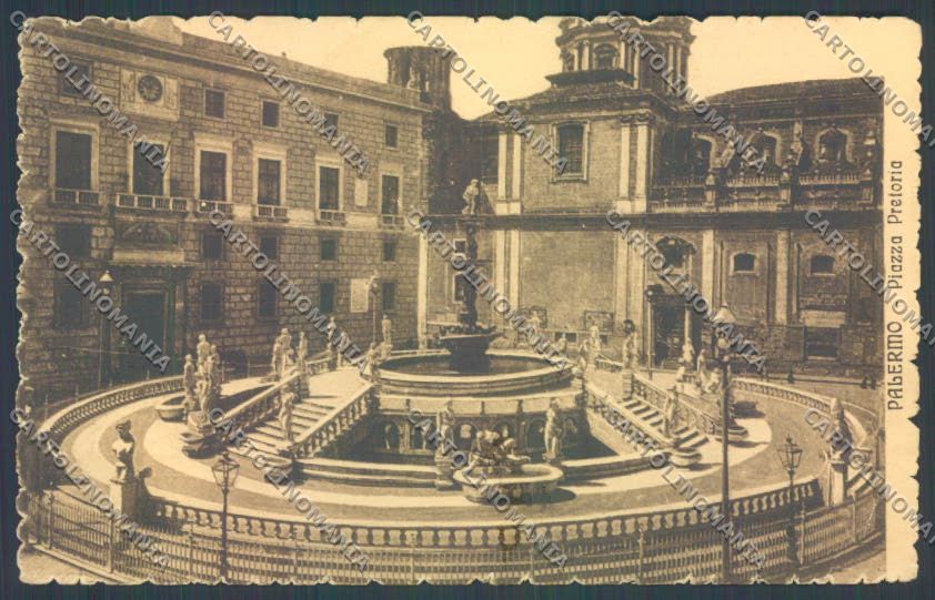 Palermo Città Piazza Pretoria PIEGHINE cartolina ZT7715 – fronte