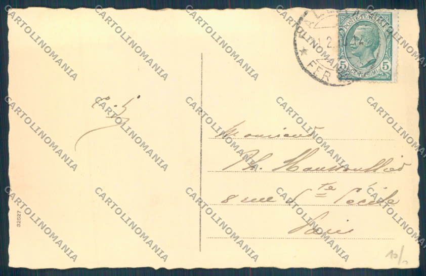 Palermo Città Viale Libertà SCOLLATA cartolina ZT7728 – retro