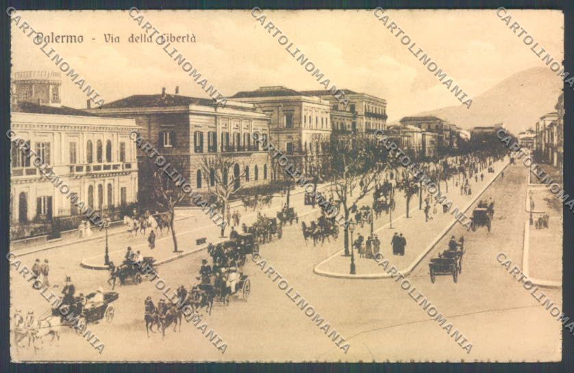 Palermo Città Viale Libertà cartolina ZT7729 – fronte