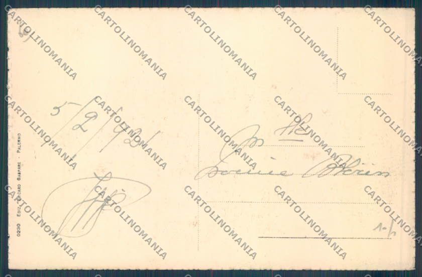 Palermo Città Viale Libertà cartolina ZT7729 – retro