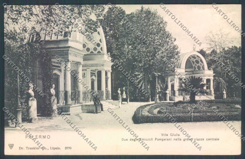 Palermo Città Villa Giulia cartolina ZT7734 – fronte