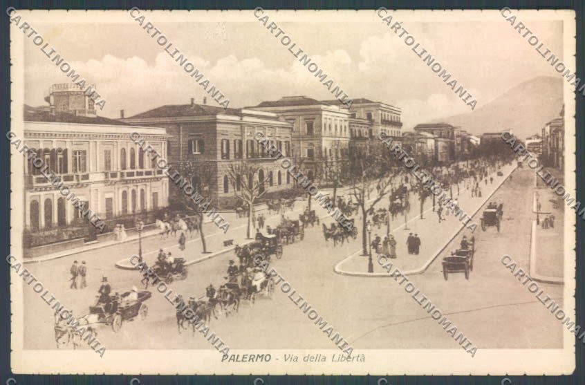 Palermo Città Viale Libertà cartolina ZT7741 – fronte