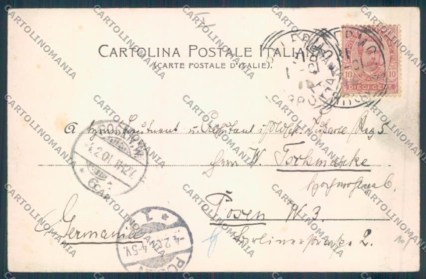 Palermo Città Monte Pellegrino cartolina ZT7742 – retro