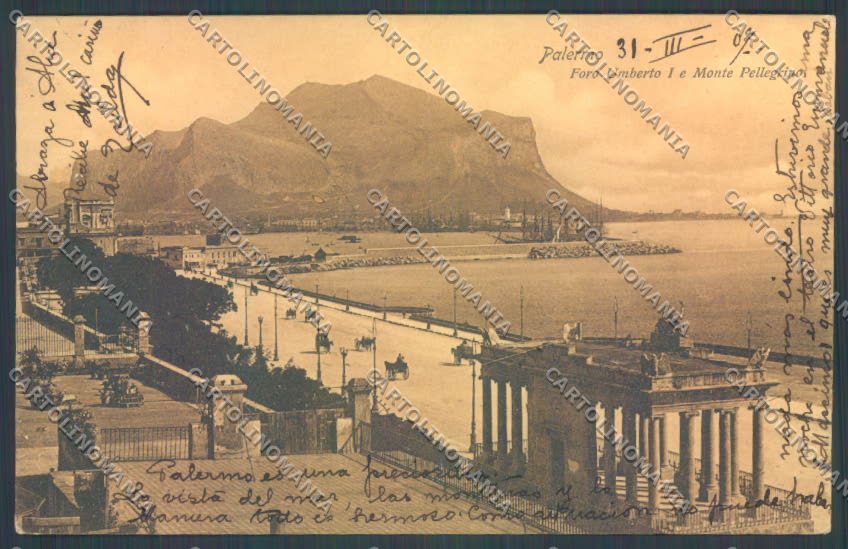 Palermo Città Monte Pellegrino cartolina ZT7744 – fronte