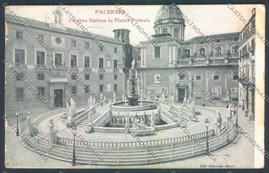 Palermo Città Piazza Pretoria Alterocca cartolina ZT7748 – fronte