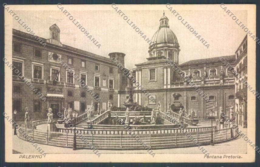 Palermo Città Piazza Pretoria cartolina ZT7750 – fronte