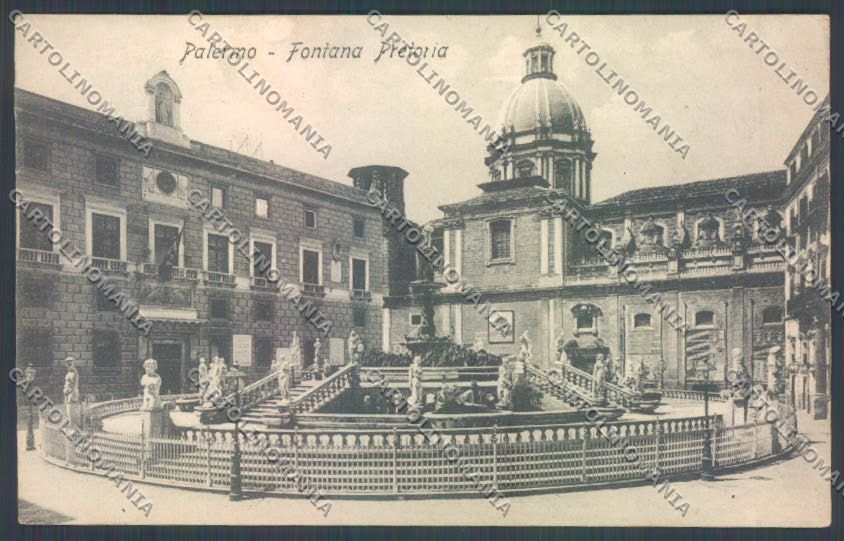 Palermo Città Piazza Pretoria cartolina ZT7752 – fronte