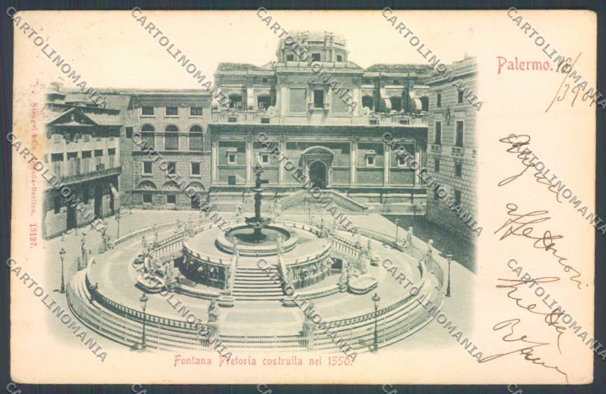 Palermo Città Piazza Pretoria cartolina ZT7757 – fronte