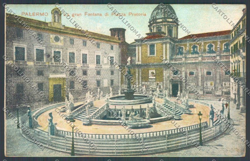 Palermo Città Piazza Pretoria cartolina ZT7759 – fronte