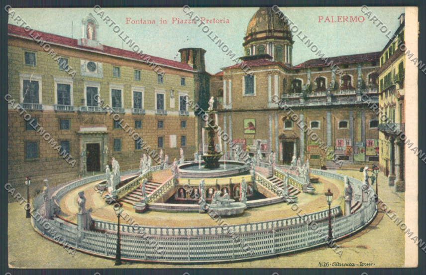 Palermo Città Piazza Pretoria Alterocca cartolina ZT7760 – fronte