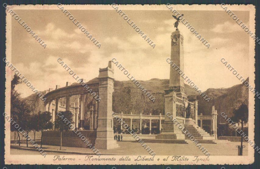 Palermo Città Monumento Caduti PIEGA cartolina ZT7764 – fronte