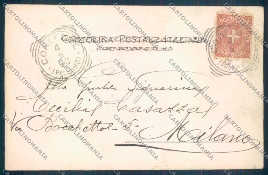 Palermo Città Porta Felice PIEGHINE cartolina ZT7767 – retro