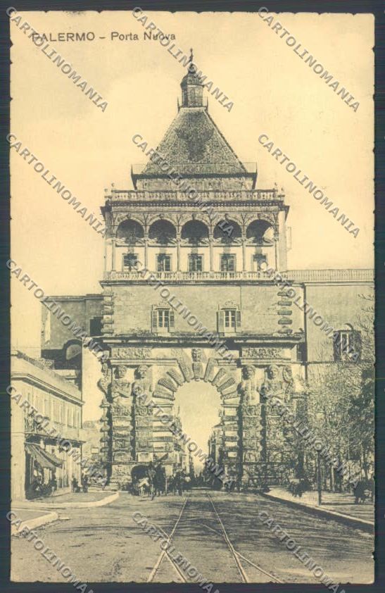 Palermo Città Porta Nuova PIEGA cartolina ZT7770 – fronte