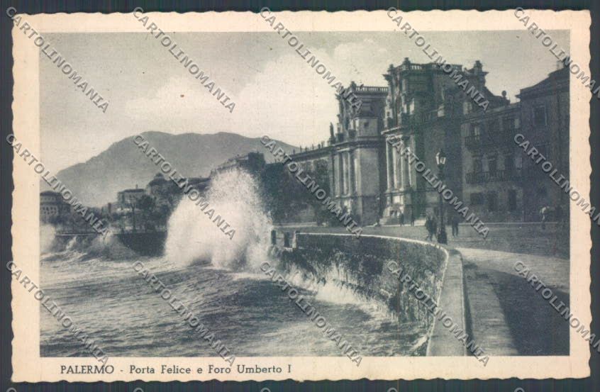 Palermo Città Porta Felice cartolina ZT7771 – fronte