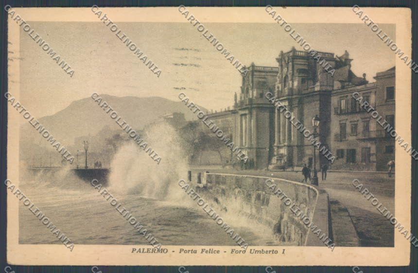 Palermo Città Porta Felice cartolina ZT7773 – fronte