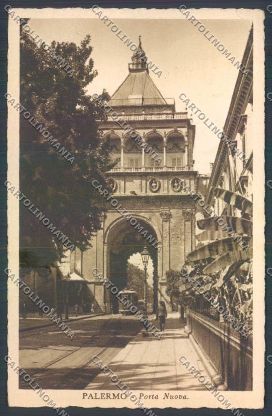 Palermo Città Porta Nuova Tram cartolina ZT7775 – fronte