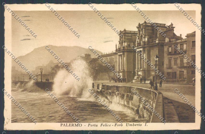 Palermo Città Porta Felice cartolina ZT7776 – fronte