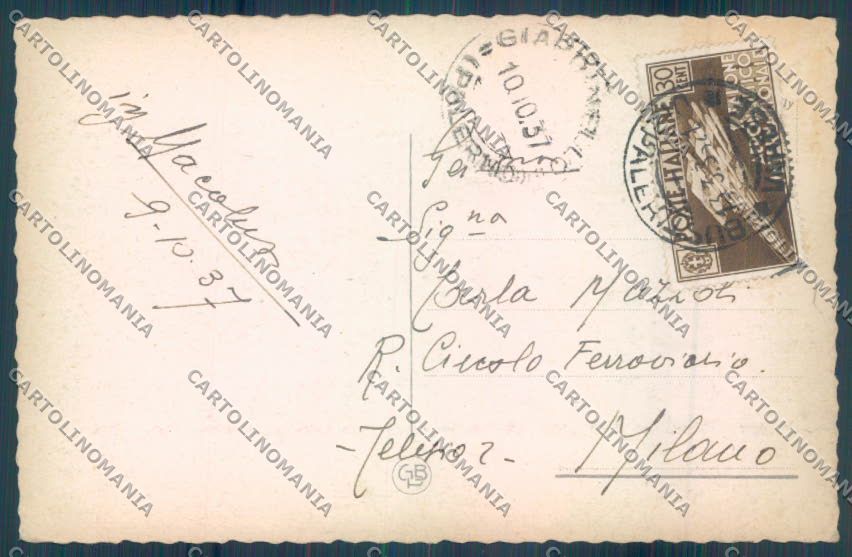 Palermo Città Porta Felice cartolina ZT7777 – retro