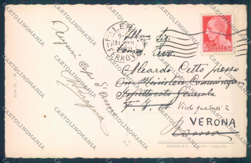 Palermo Città Politeama cartolina ZT7793 – retro